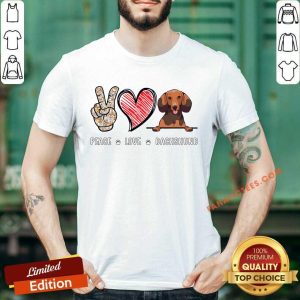 Dachshund Peace Love Shirt