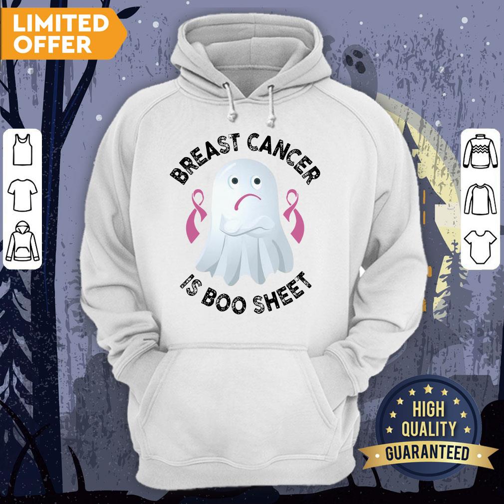 In October We Wear Pink Breast Cancer Boo Sheet Halloween T-Shirt