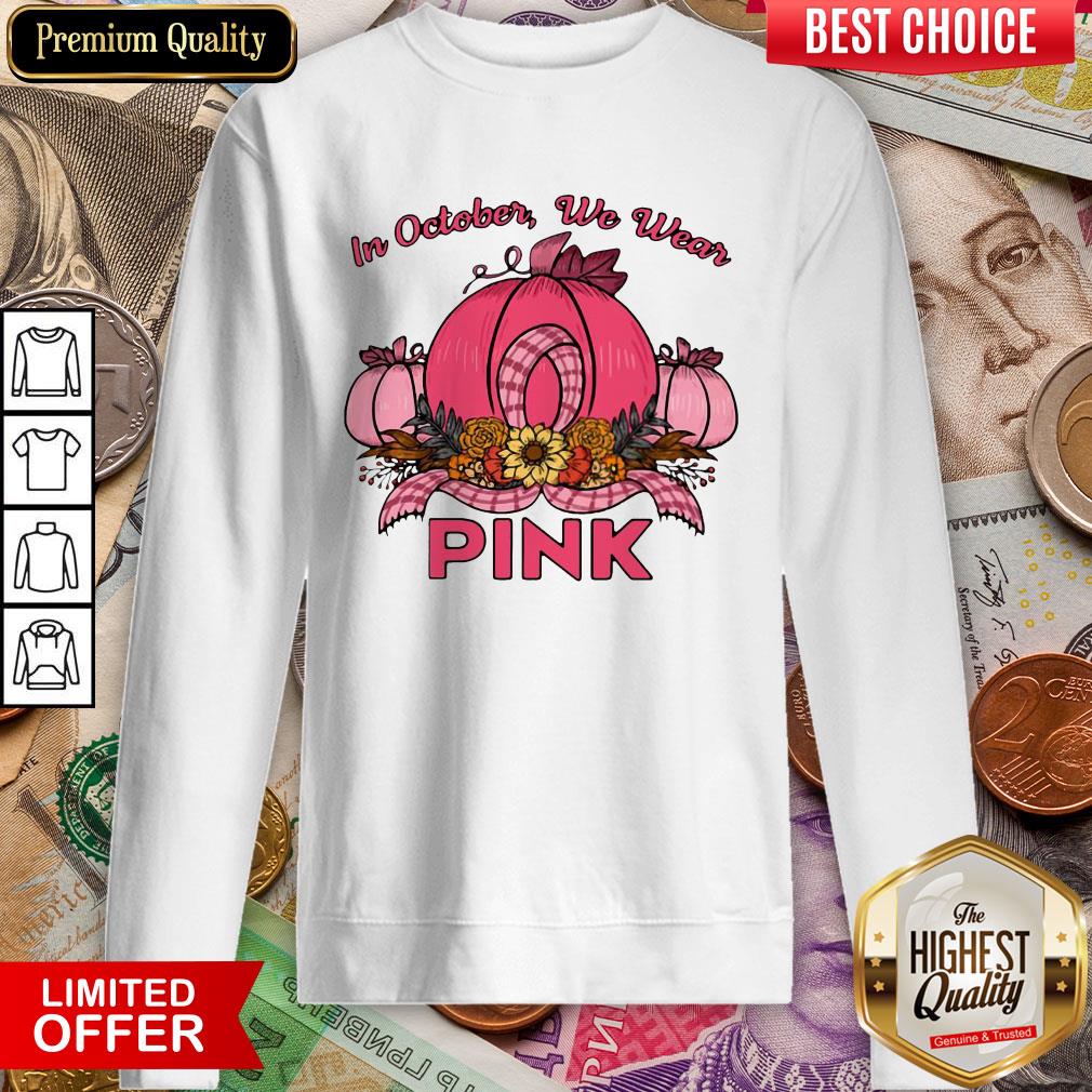 In October We Wear Pink Halloween Shirt