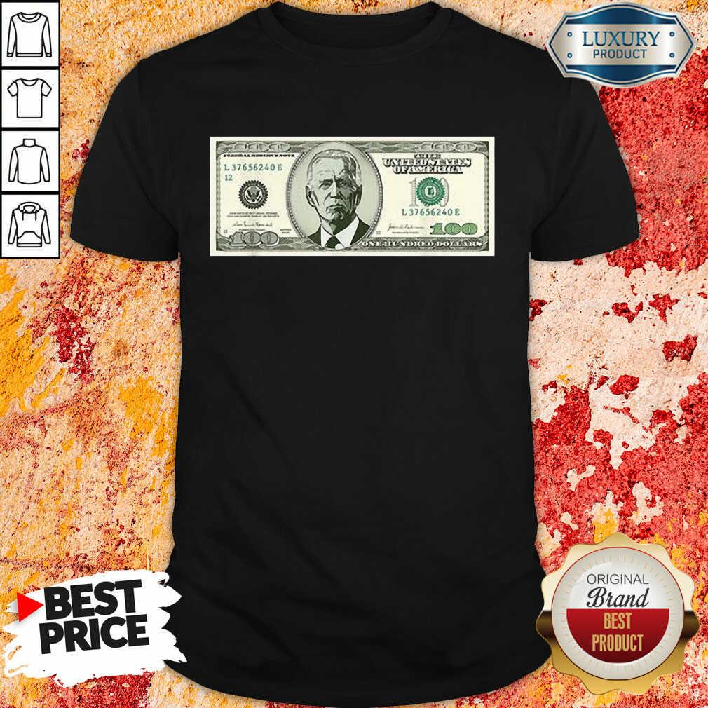 Irritated Joe Biden On A 100 Dollars Shirt