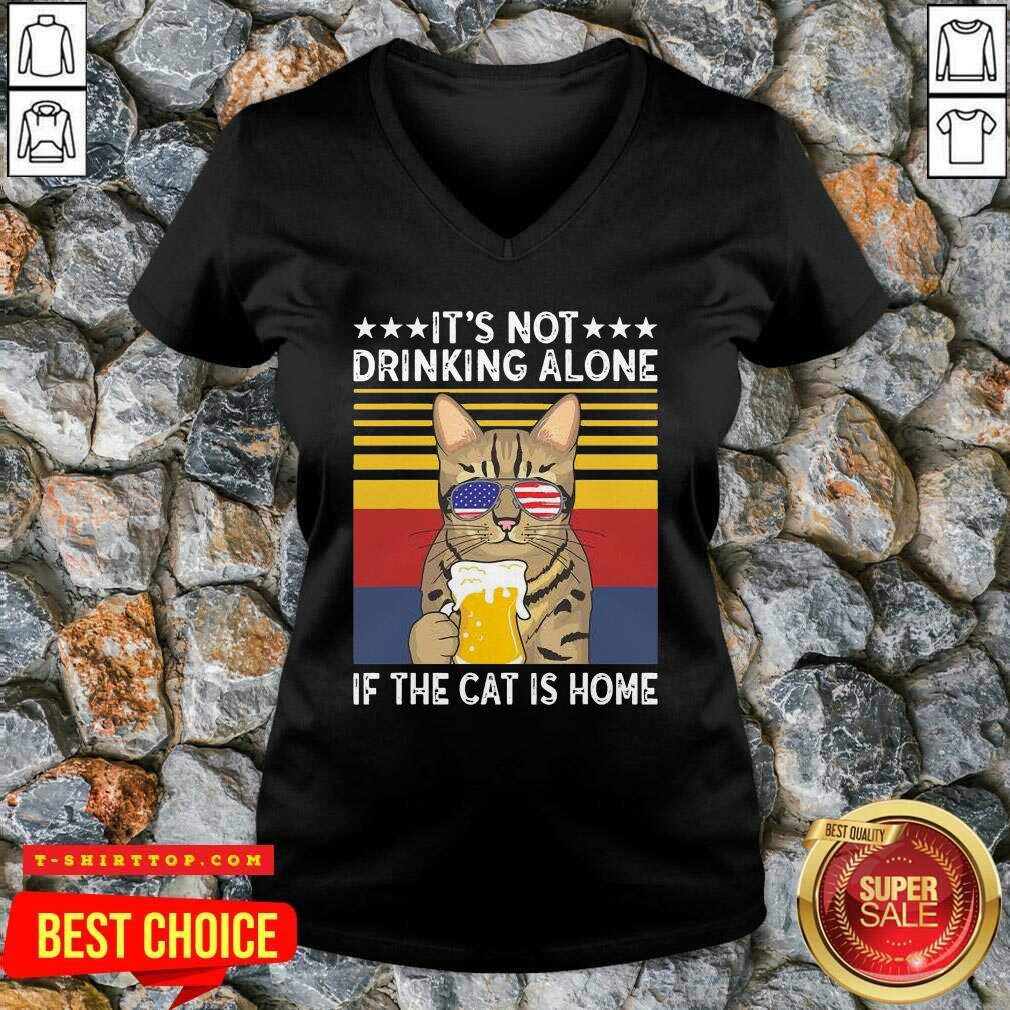 its-not-drinking-alone-if-the-cat-is-home-sunglasses-american-flag-beer-vintage-v-neck.jpg