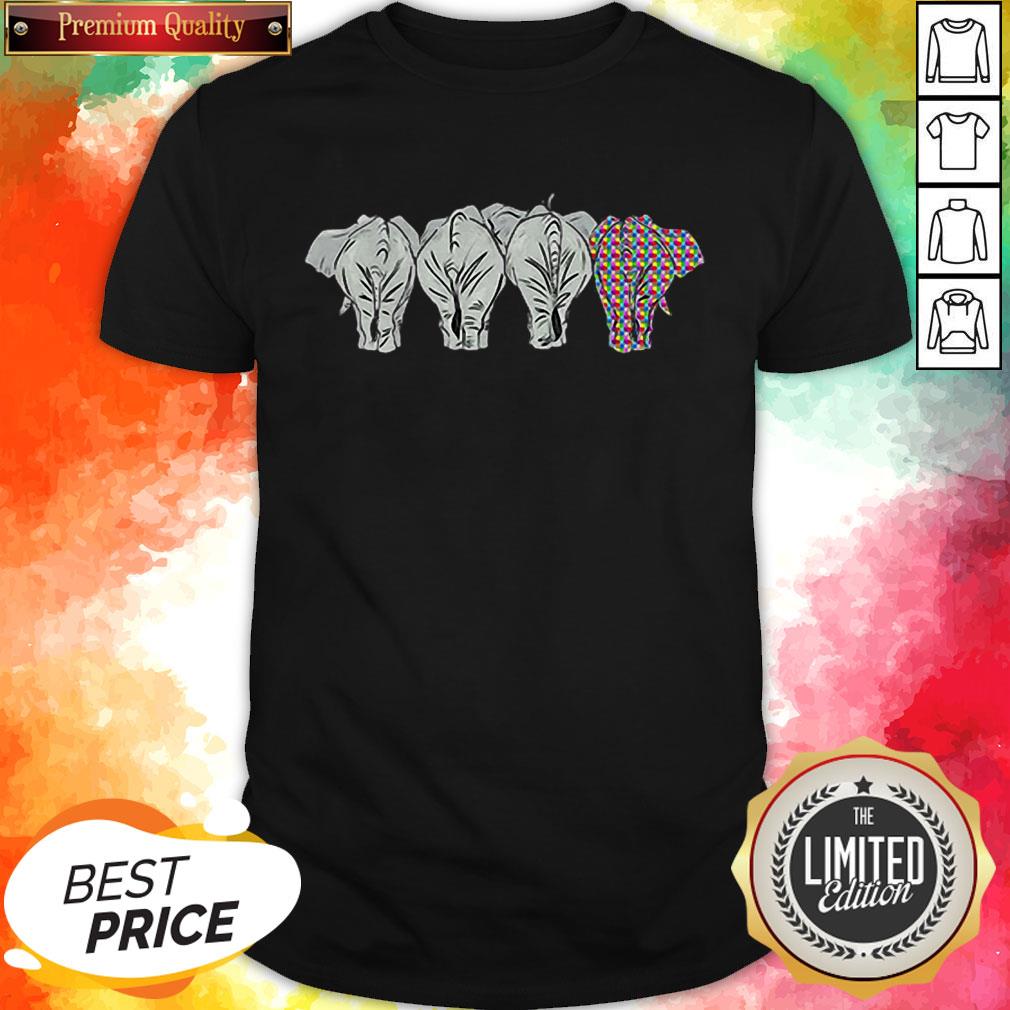 It’s Ok To Be A Little Different LGBT Elephant Pride Shirt