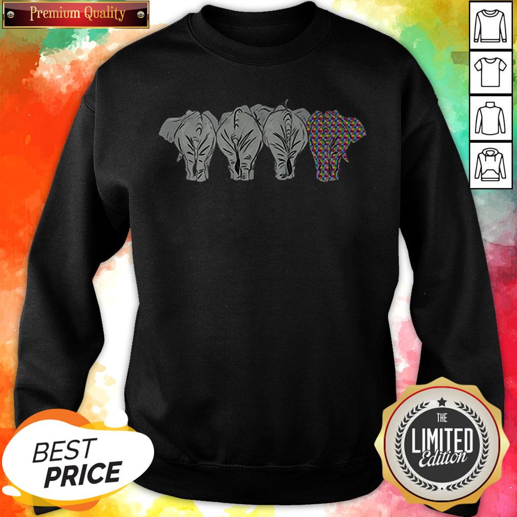 It’s Ok To Be A Little Different LGBT Elephant Pride Shirt