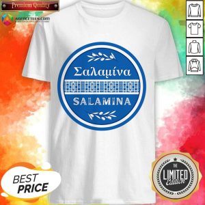 Salamina Leaves Blue Shirt