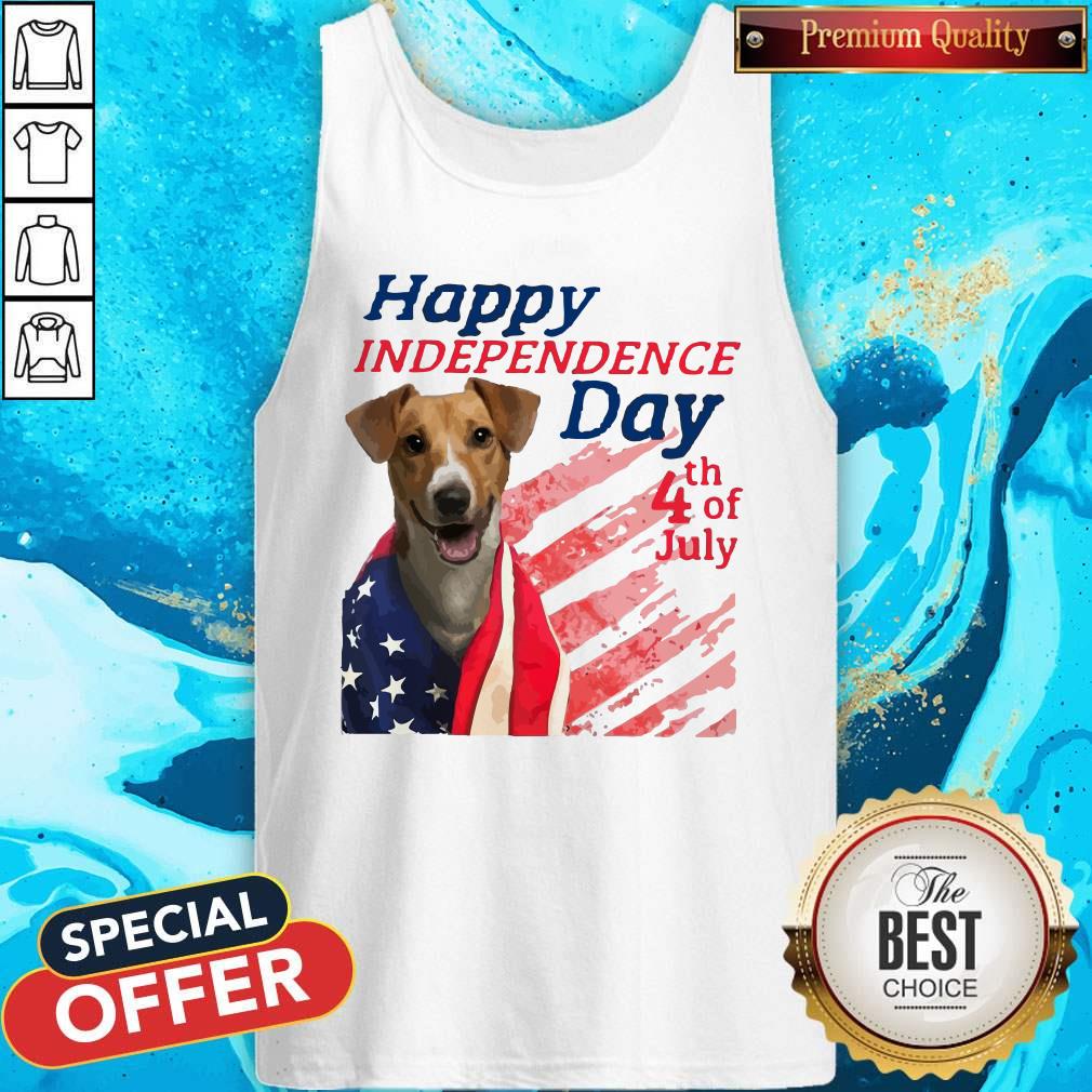 Jack Russell Terrier Happy Independence Day 4th Of July American Flag Shirt