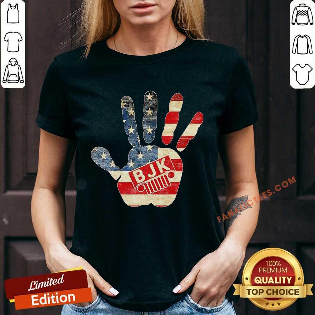 Jeep BJK Heart American Flag Shirt