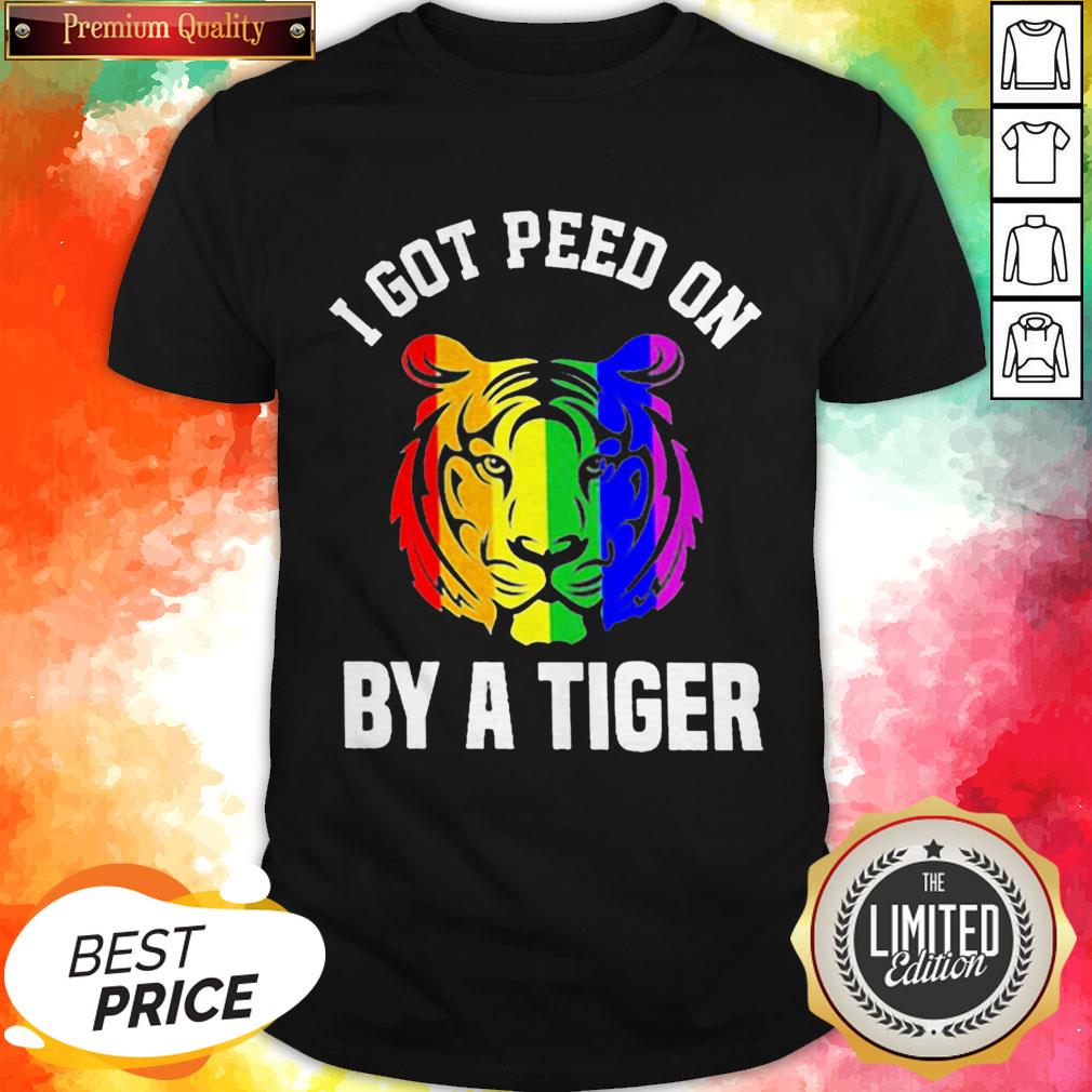 Joe ExoticI Got Peed On By A Tiger LGBT Pride Tee Shirt