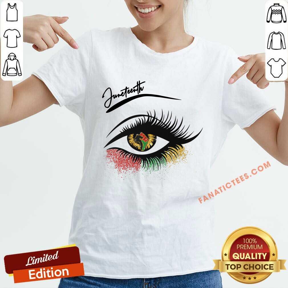 Juneteenth Eye African Ladies Shirt
