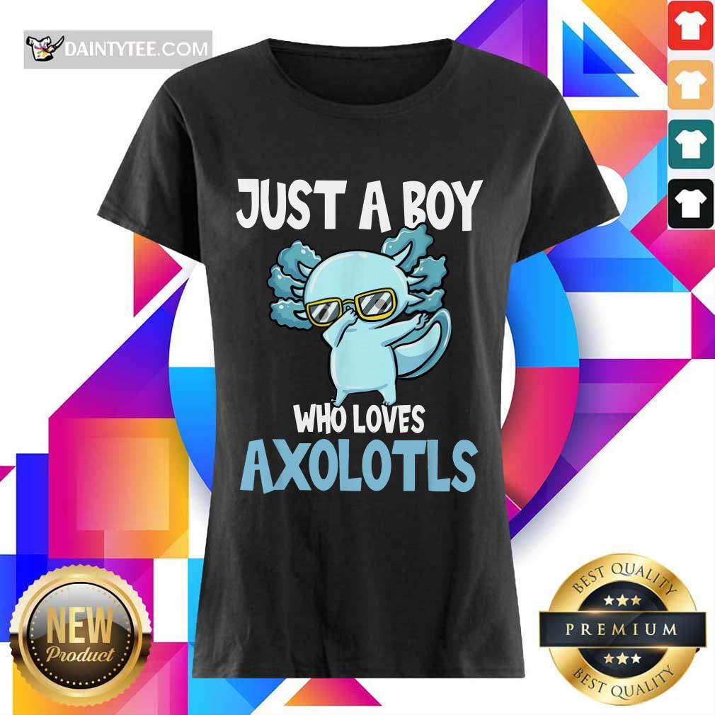Just A Boy Axolotls Kawaii Shirt