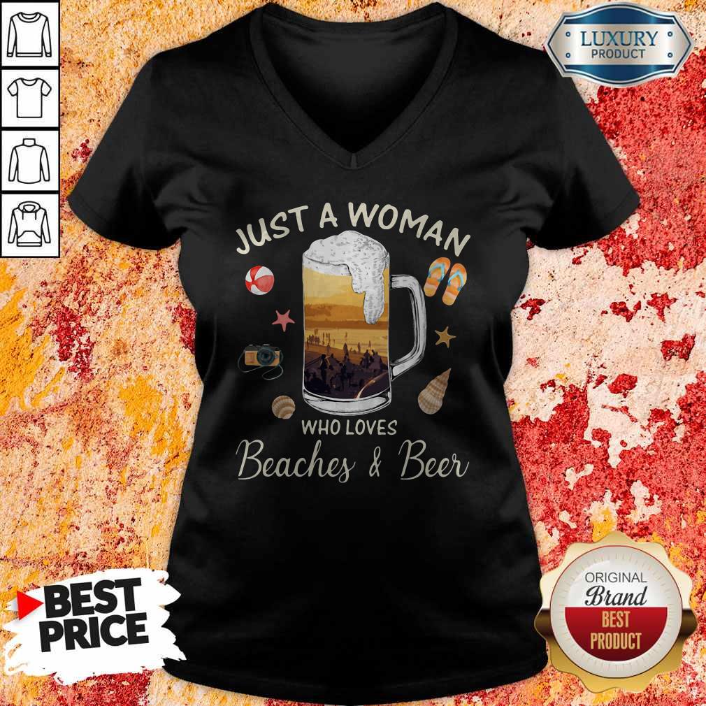 just-a-woman-who-loves-beaches-beer-ball-camera-snails-clam-starfish-sandals-v-neck.jpg
