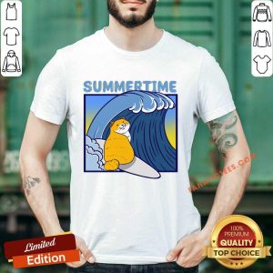 Summertime Waves Cat Windsurfing Shirt