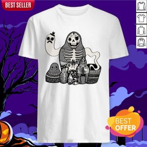 Russian Doll Family Skull Day Of Dead Muertos Shirt