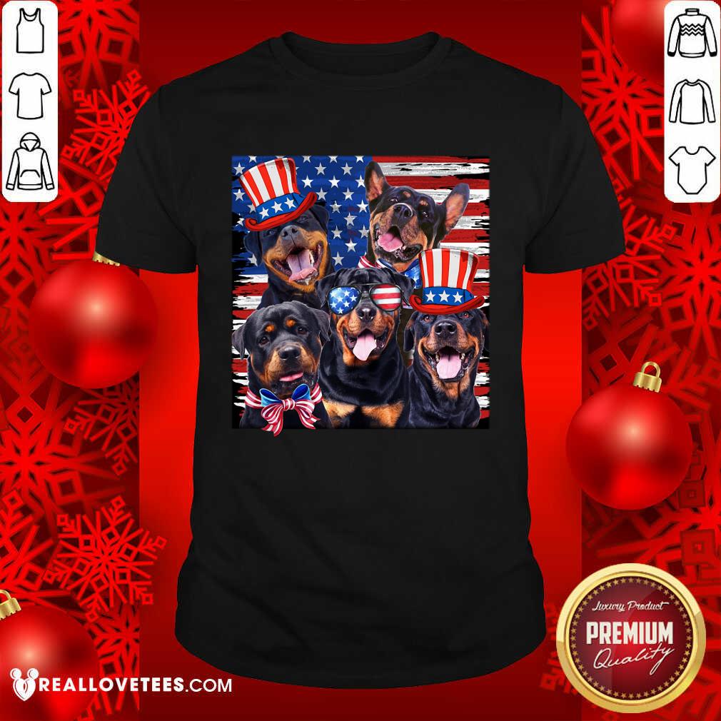 Labrador Black Dog 4th Of July USA Flag Shirt