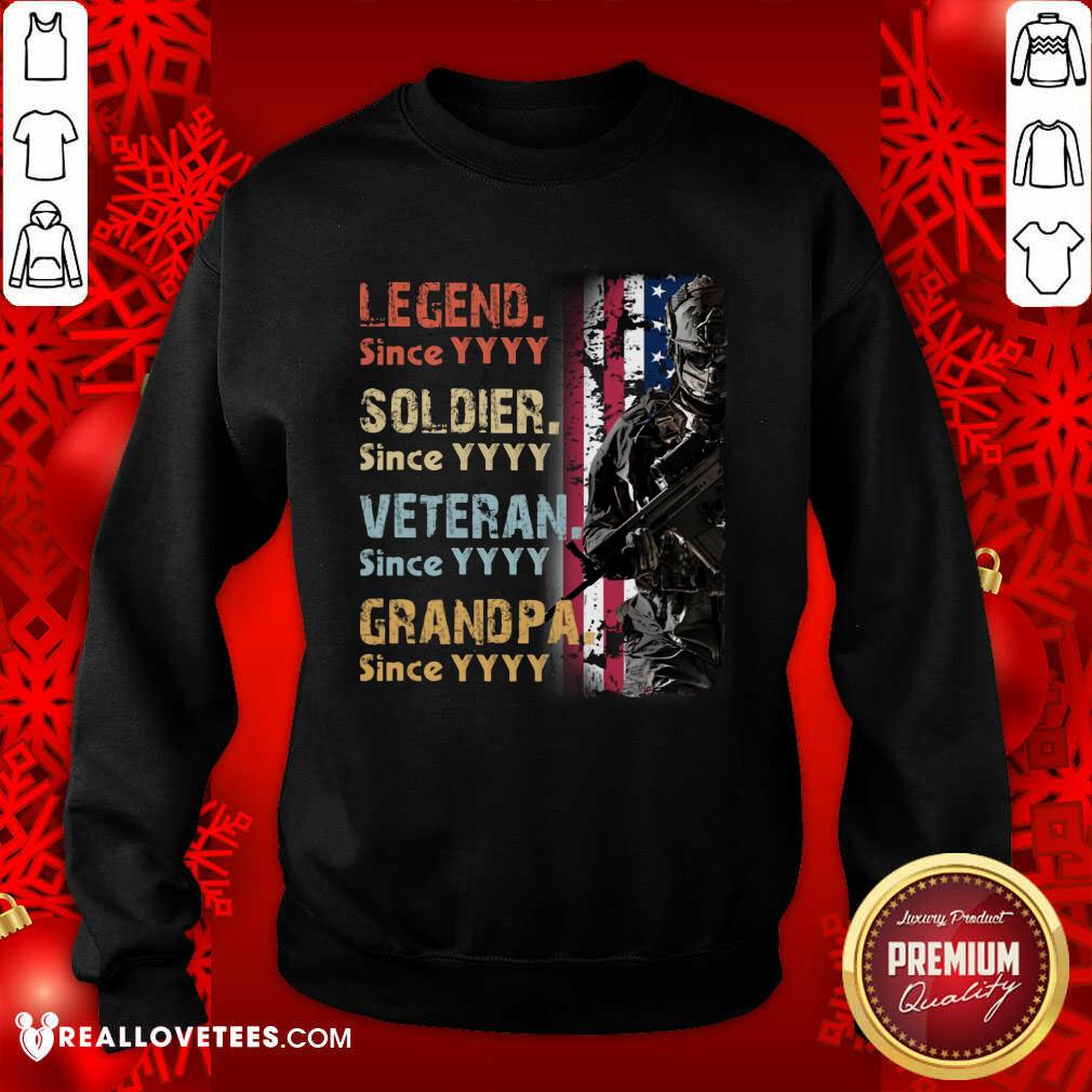 Legend Soldier Veteran Grandpa Shirt