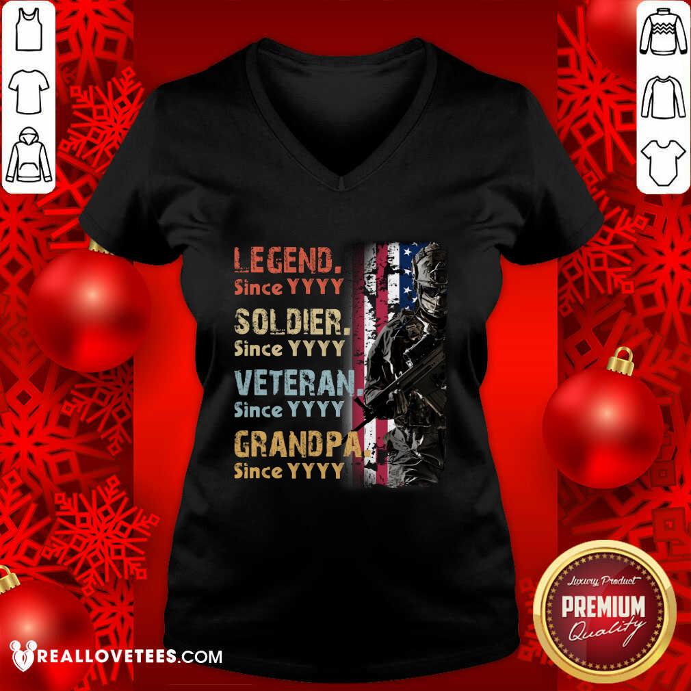 Legend Soldier Veteran Grandpa Shirt