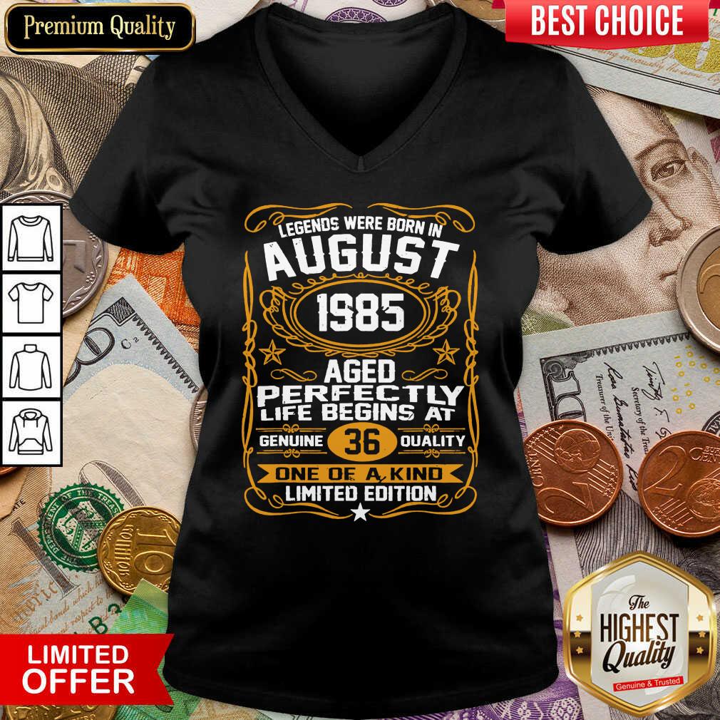 Legends Were Born In August 1985 36Th Birthday Shirt