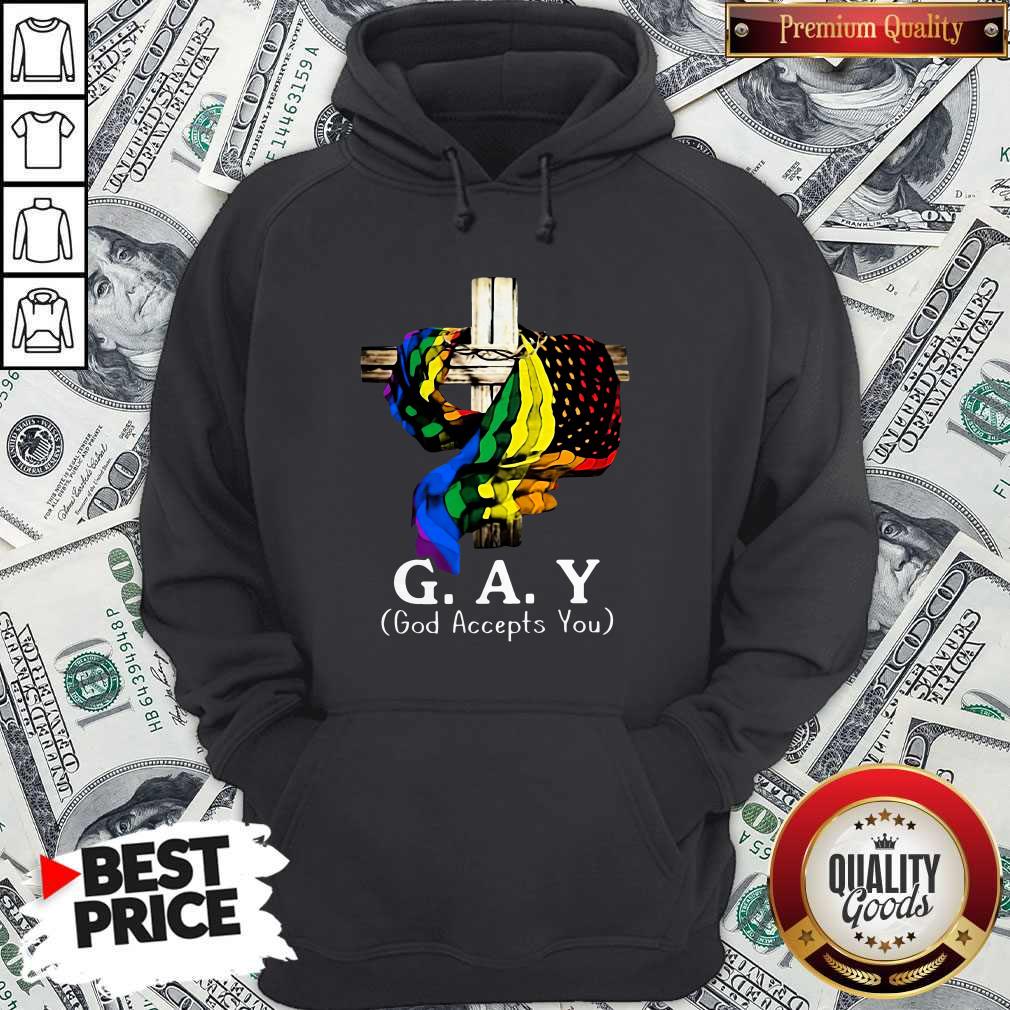 LGBT Cross Jesus Gay God Accepts You Shirt
