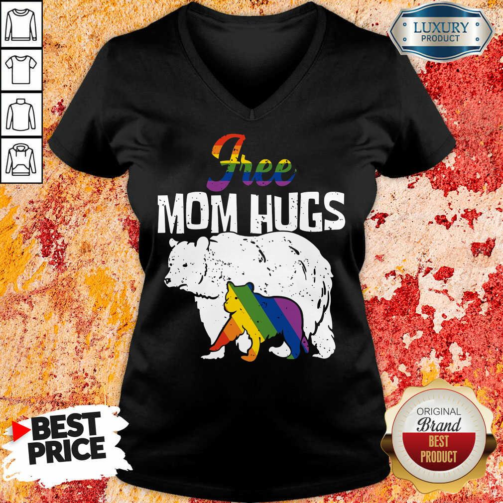 LGBT Free Mom Hugs Bear Shirt