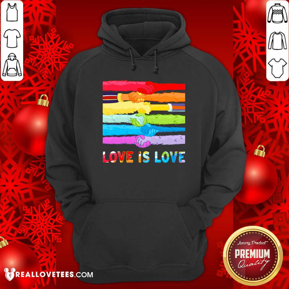 LGBT Hand Love Is Love Shirt
