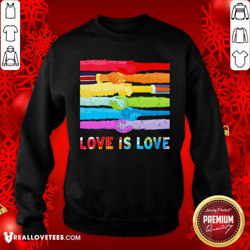 LGBT Hand Love Is Love Shirt
