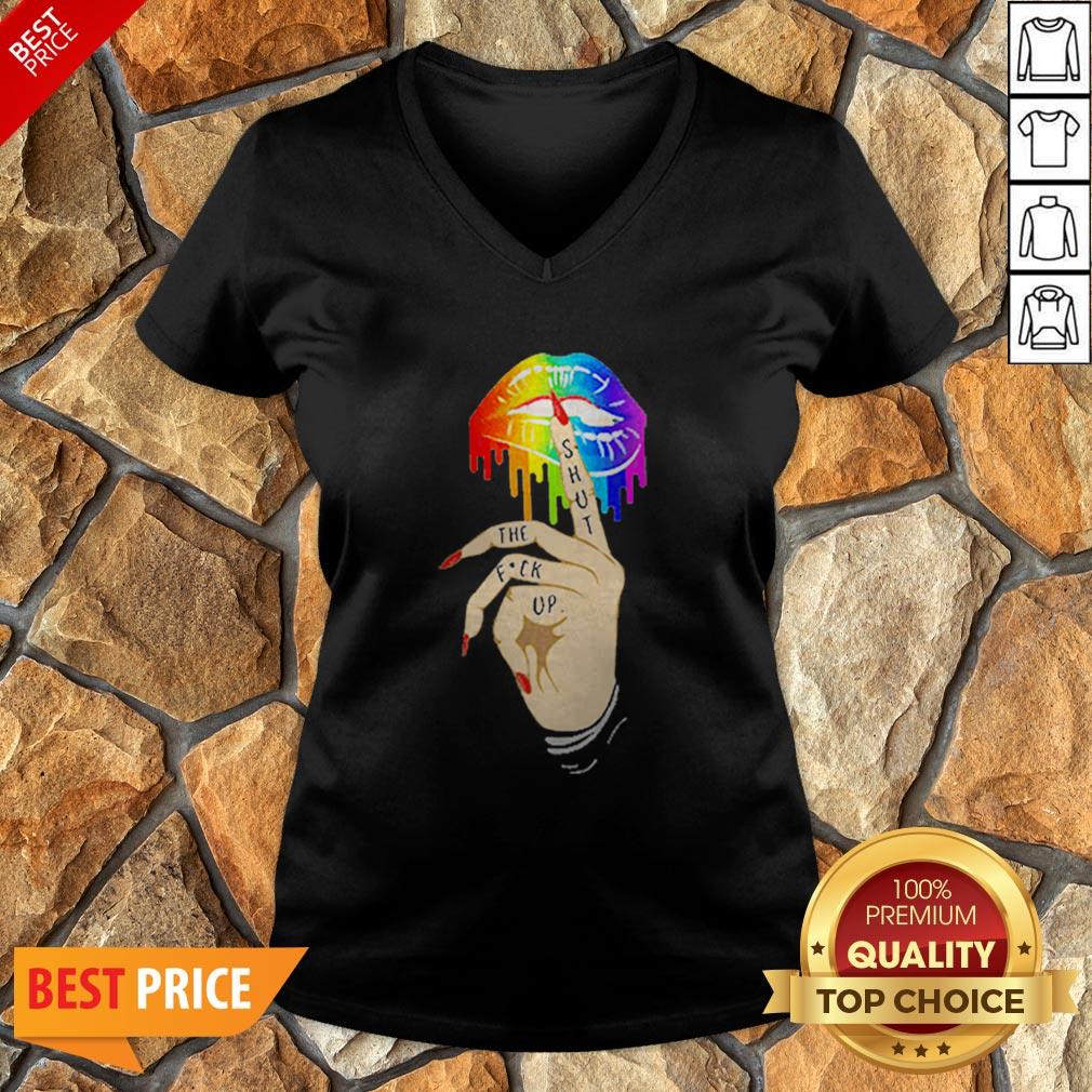 LGBT Lips Shut The Fuck Up Shirt