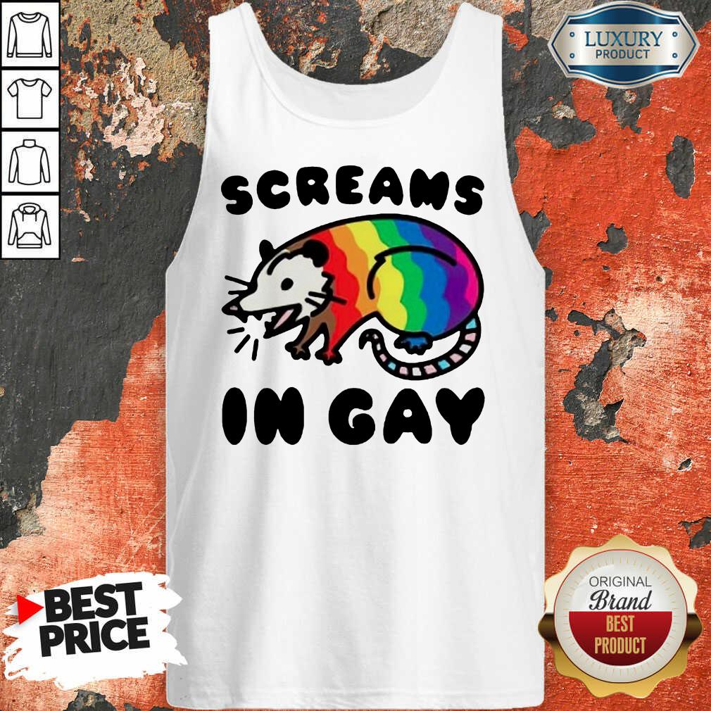 Lgbt Opossum Screams In Gay Shirt