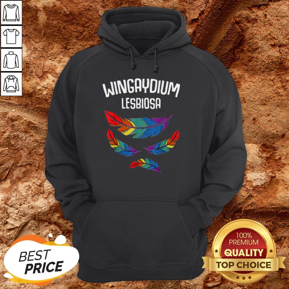 Lgbt Pride Lesbian Love Wingaydium Lesbiosa Rainbow Shirt