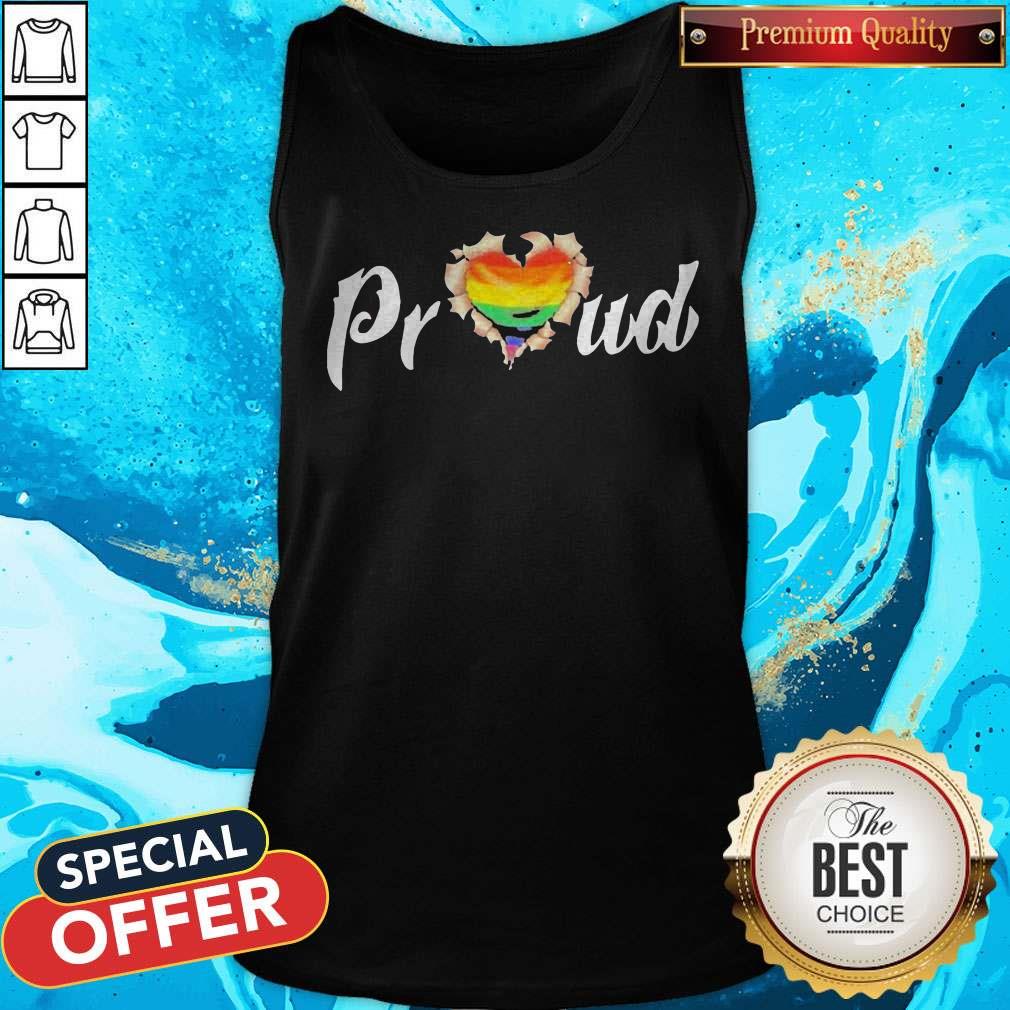 LGBT Proud Blood Inside Me Heart Shirt