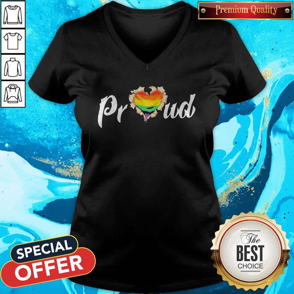 LGBT Proud Blood Inside Me Heart Shirt