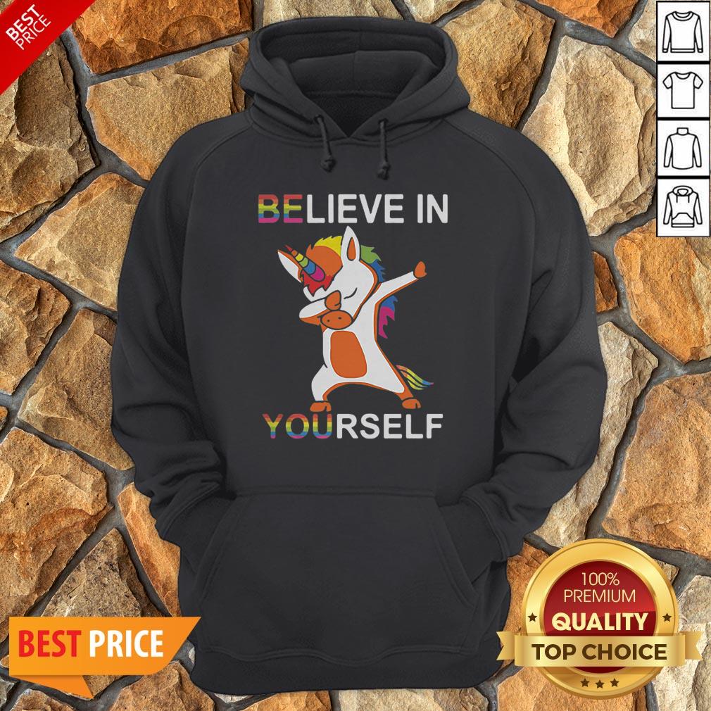 LGBT Unicorn Dabbing Believe In Yourself Shirt