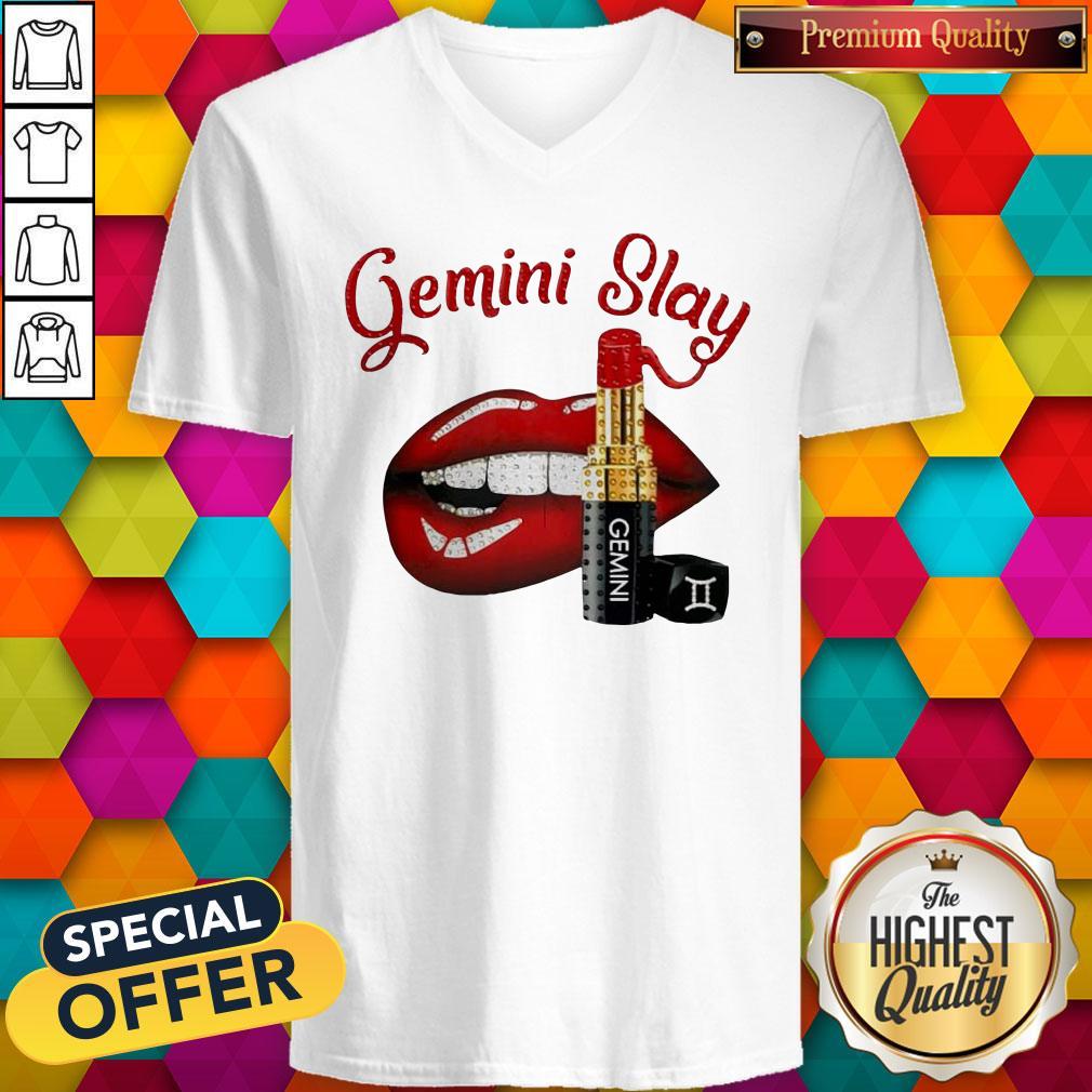 Lip And Lipstick Gemini Slay Shirt