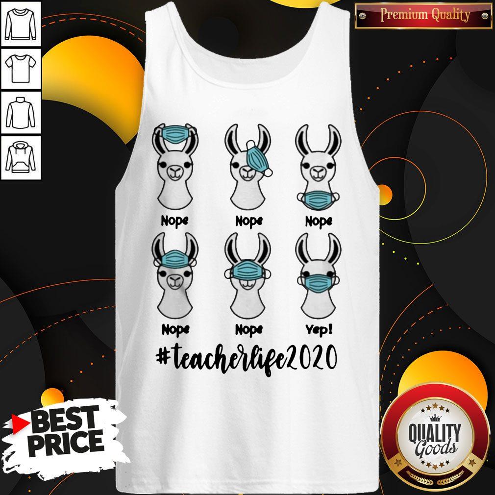 Llama Right Way To Wear Mask #Teacherlife 2020 Shirt