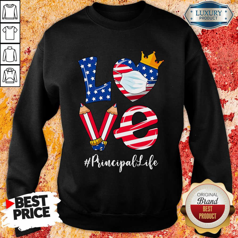 Love American Flag Principal Shirt