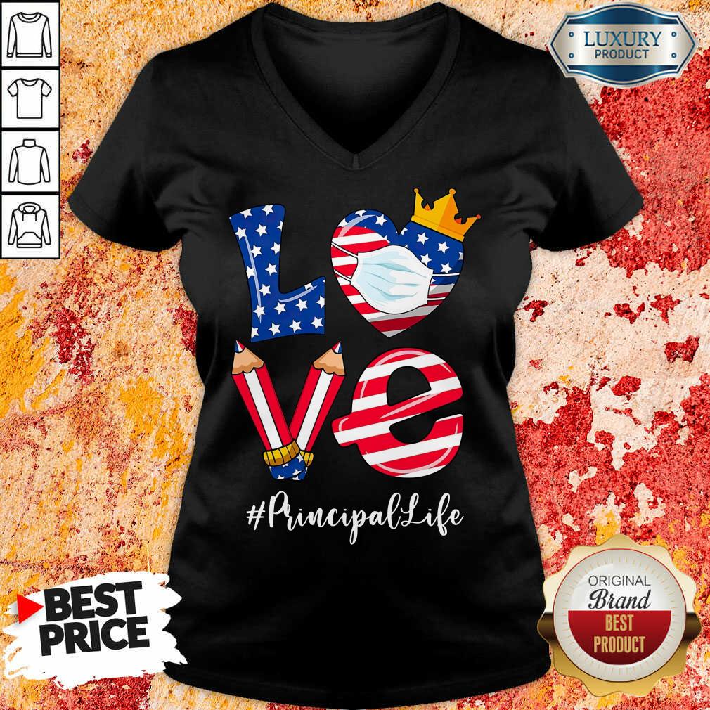 Love American Flag Principal Shirt