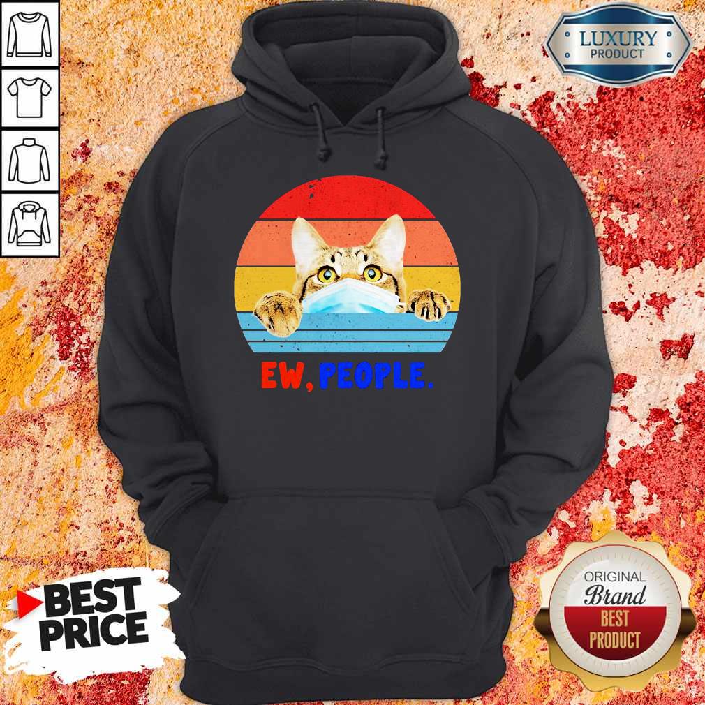 Love Cat Face Mask Ew People Vintage Retro Shirt