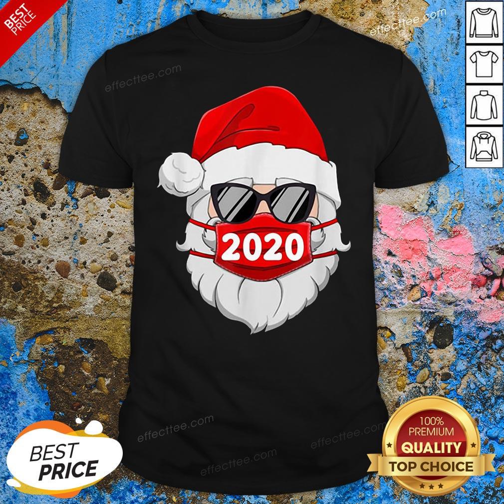 Love Santa Claus Face Mask 2020 Christmas Shirt