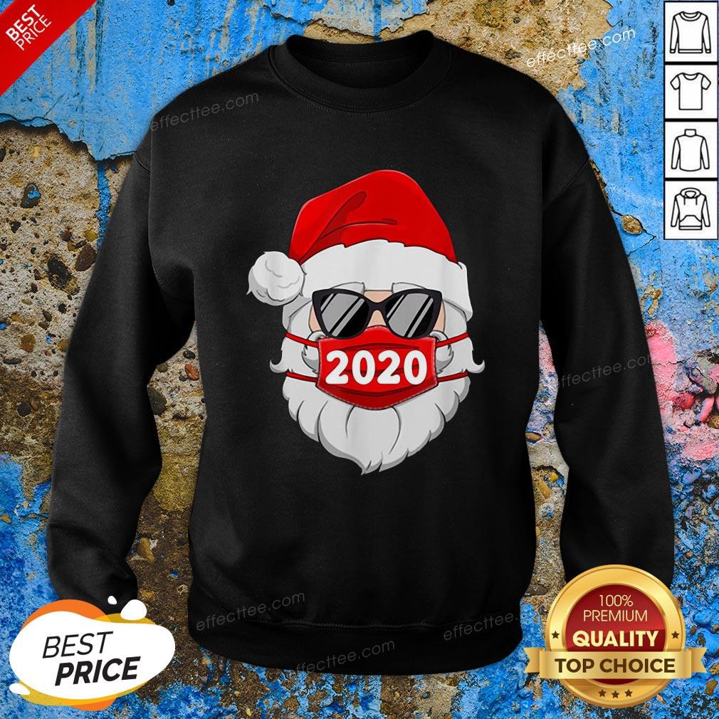Love Santa Claus Face Mask 2020 Christmas Shirt