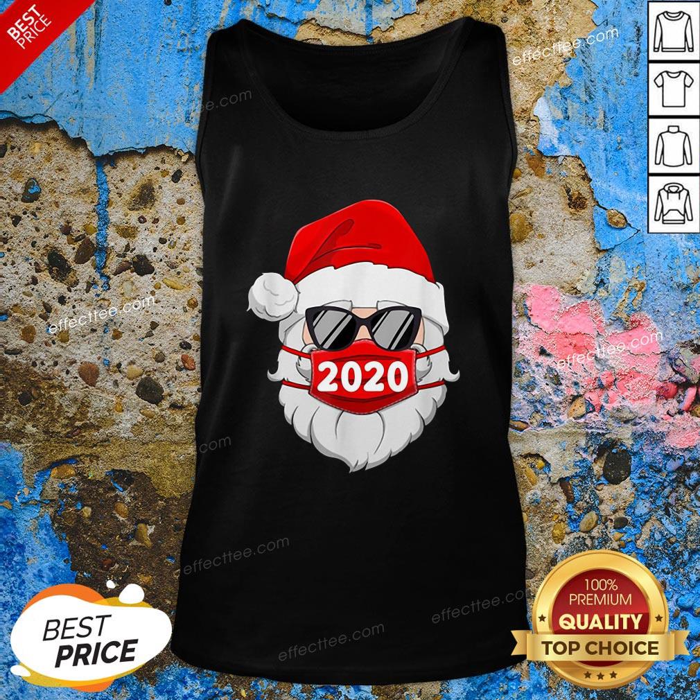 Love Santa Claus Face Mask 2020 Christmas Shirt