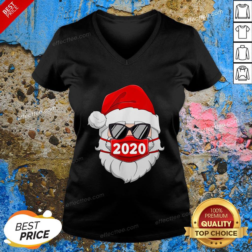 Love Santa Claus Face Mask 2020 Christmas Shirt
