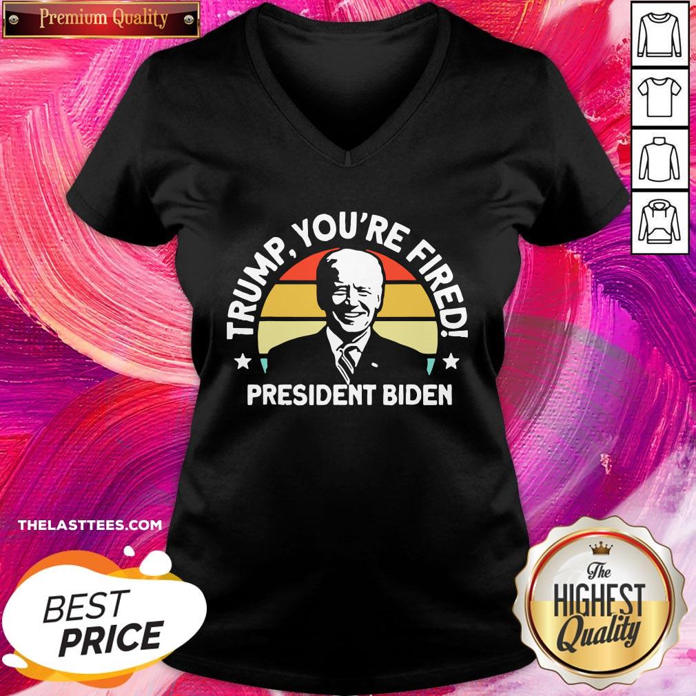 Love Trump You’re Fired President Biden Vintage Retro Shirt