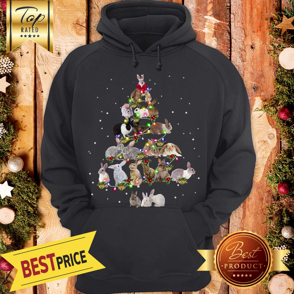 Lovely Rabbit Bunny Christmas Tree Gifts Xmas Costume Shirt