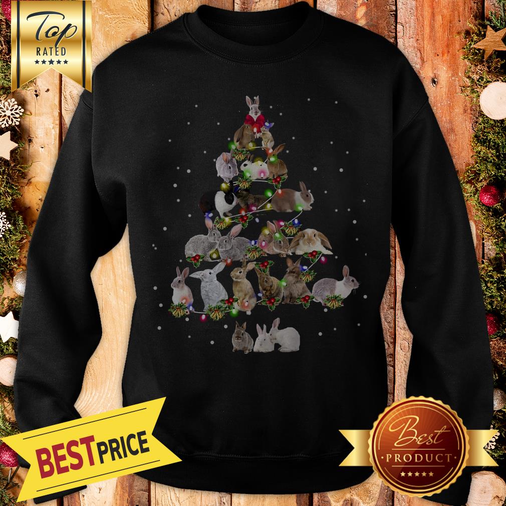 Lovely Rabbit Bunny Christmas Tree Gifts Xmas Costume Shirt