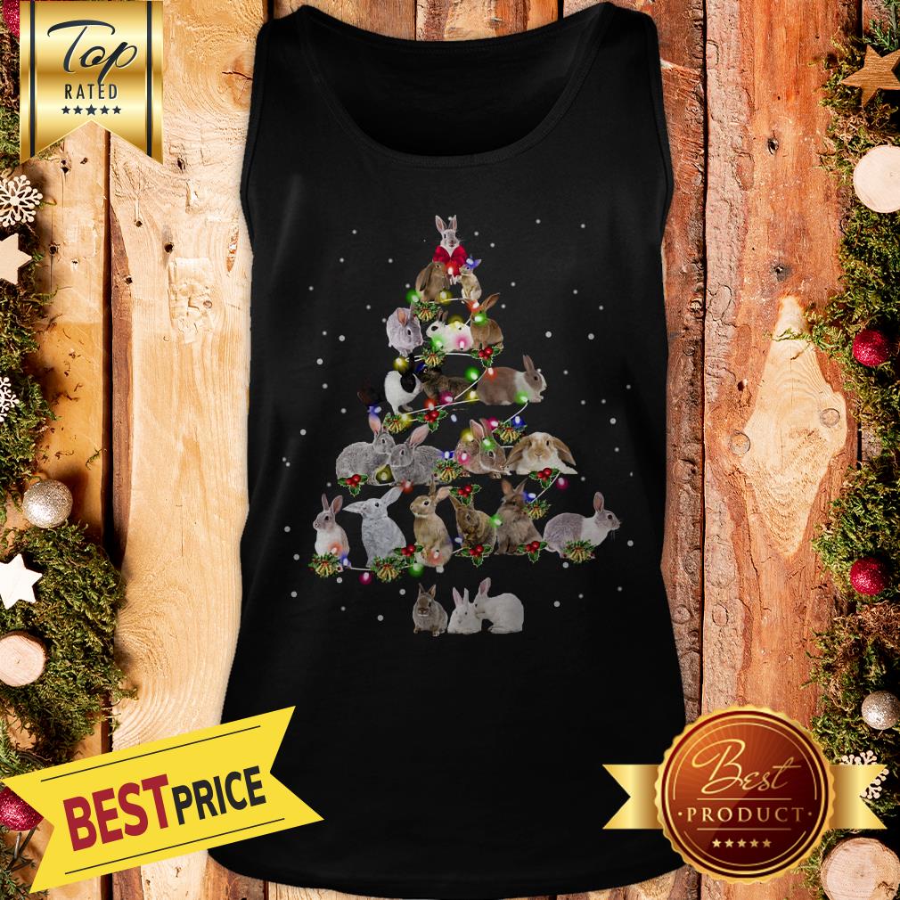 Lovely Rabbit Bunny Christmas Tree Gifts Xmas Costume Shirt