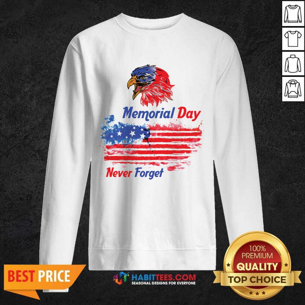 Memorial Day Never Forget American Flag Shirt