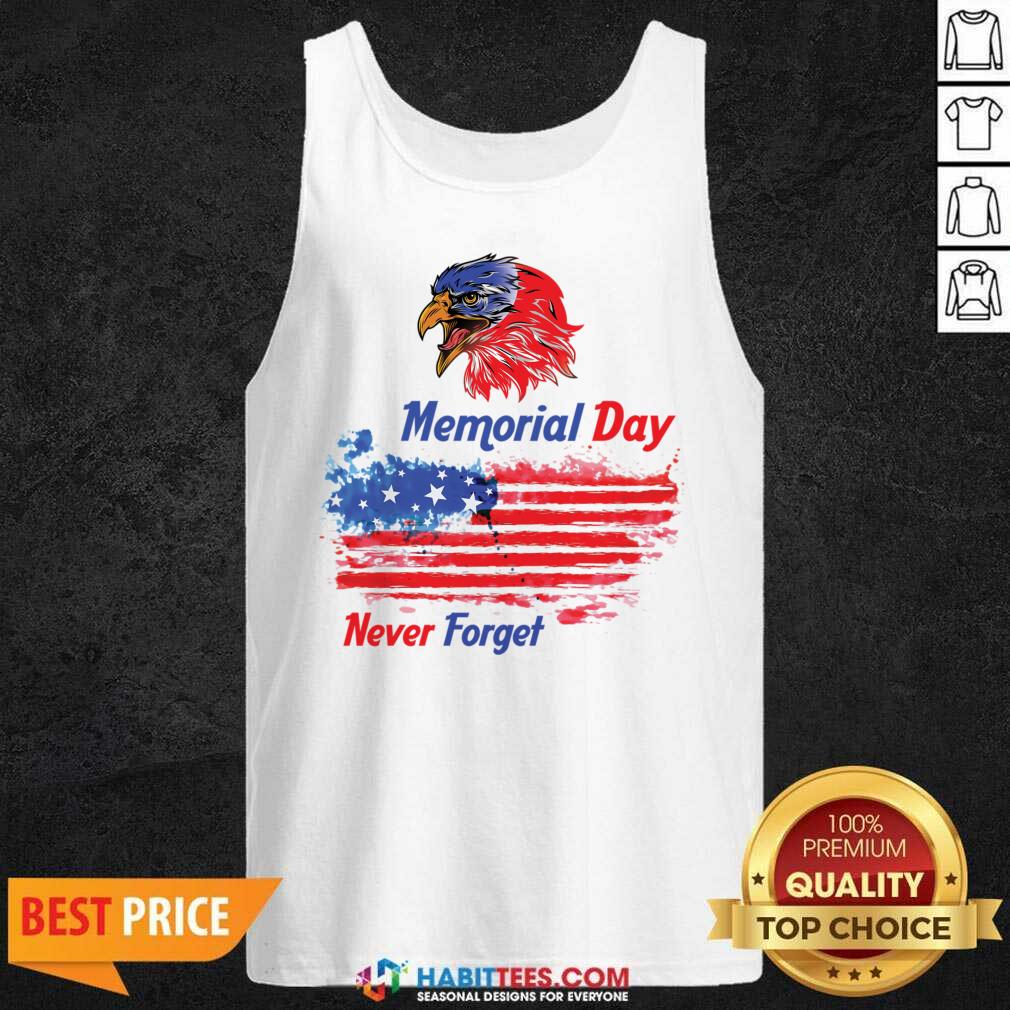 Memorial Day Never Forget American Flag Shirt