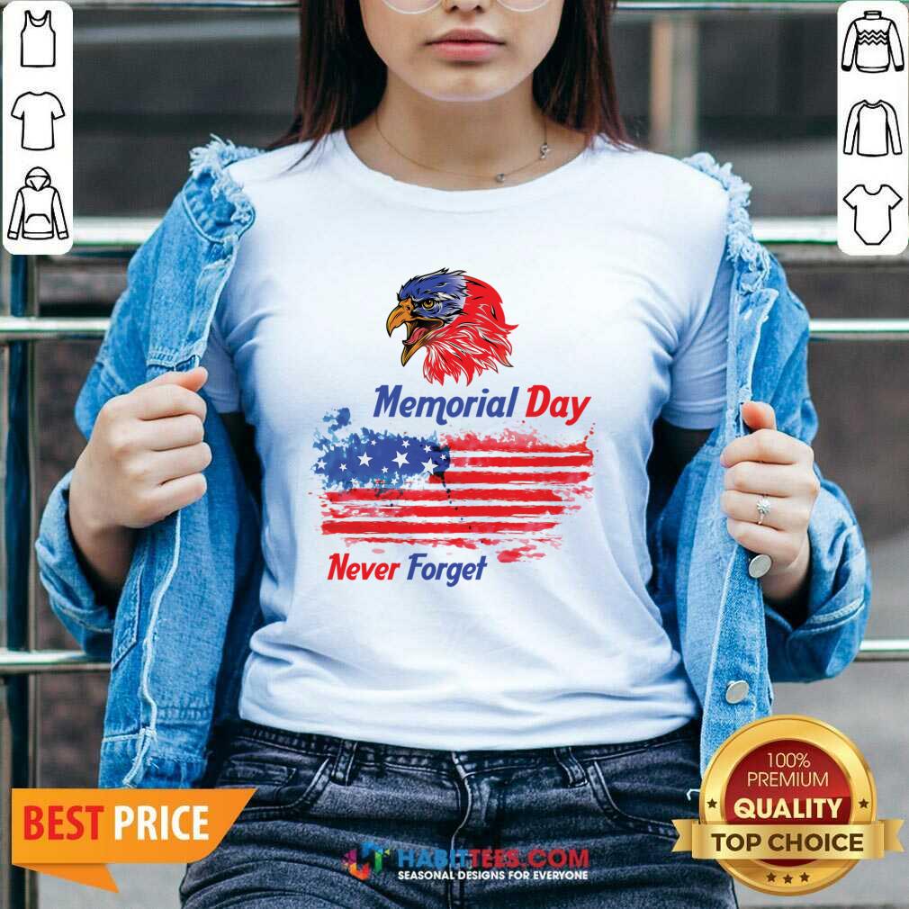 Memorial Day Never Forget American Flag Shirt