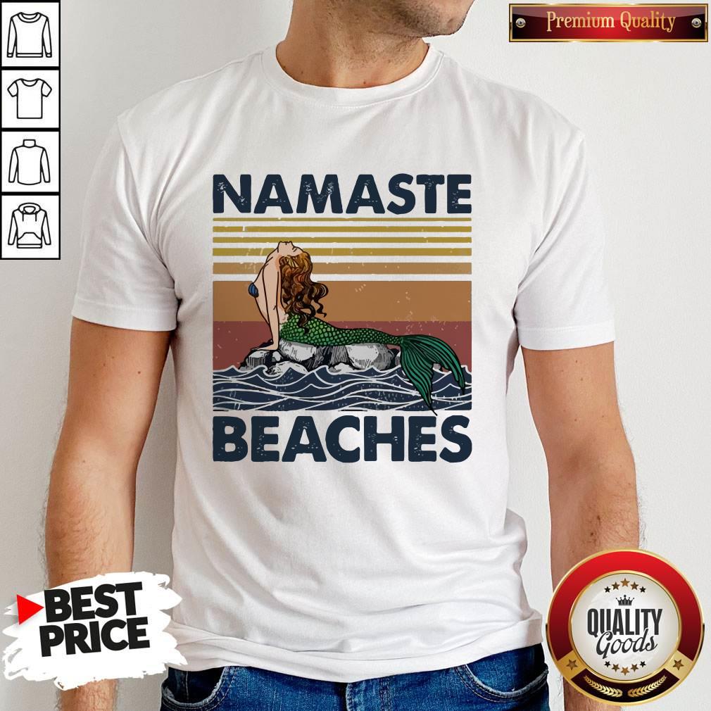 Mermaid Namaste Beaches Vintage Shirt