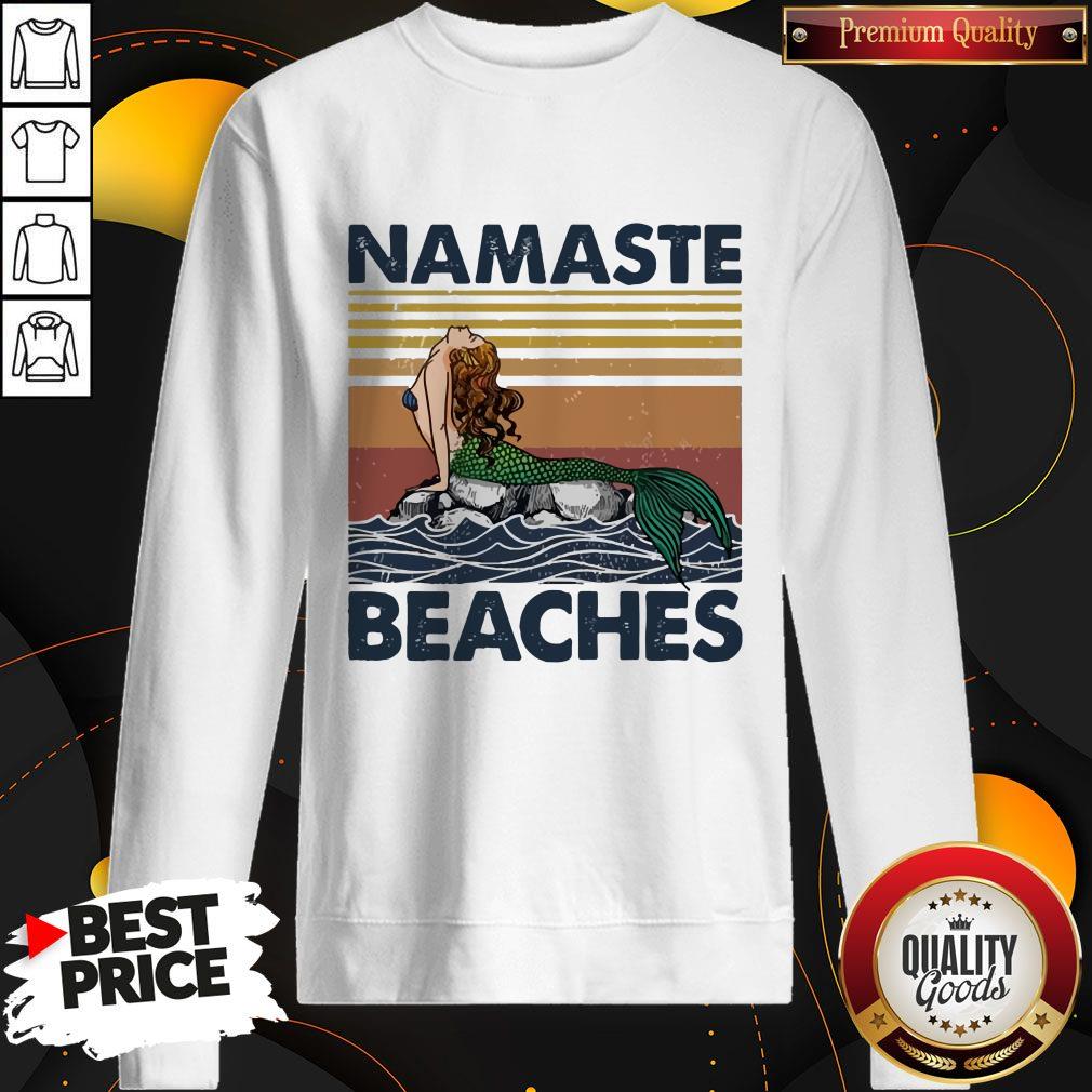 Mermaid Namaste Beaches Vintage Shirt