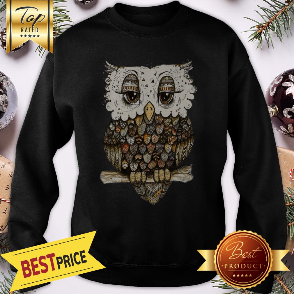 Miaprintspro Owl Brocade Owl Shirt