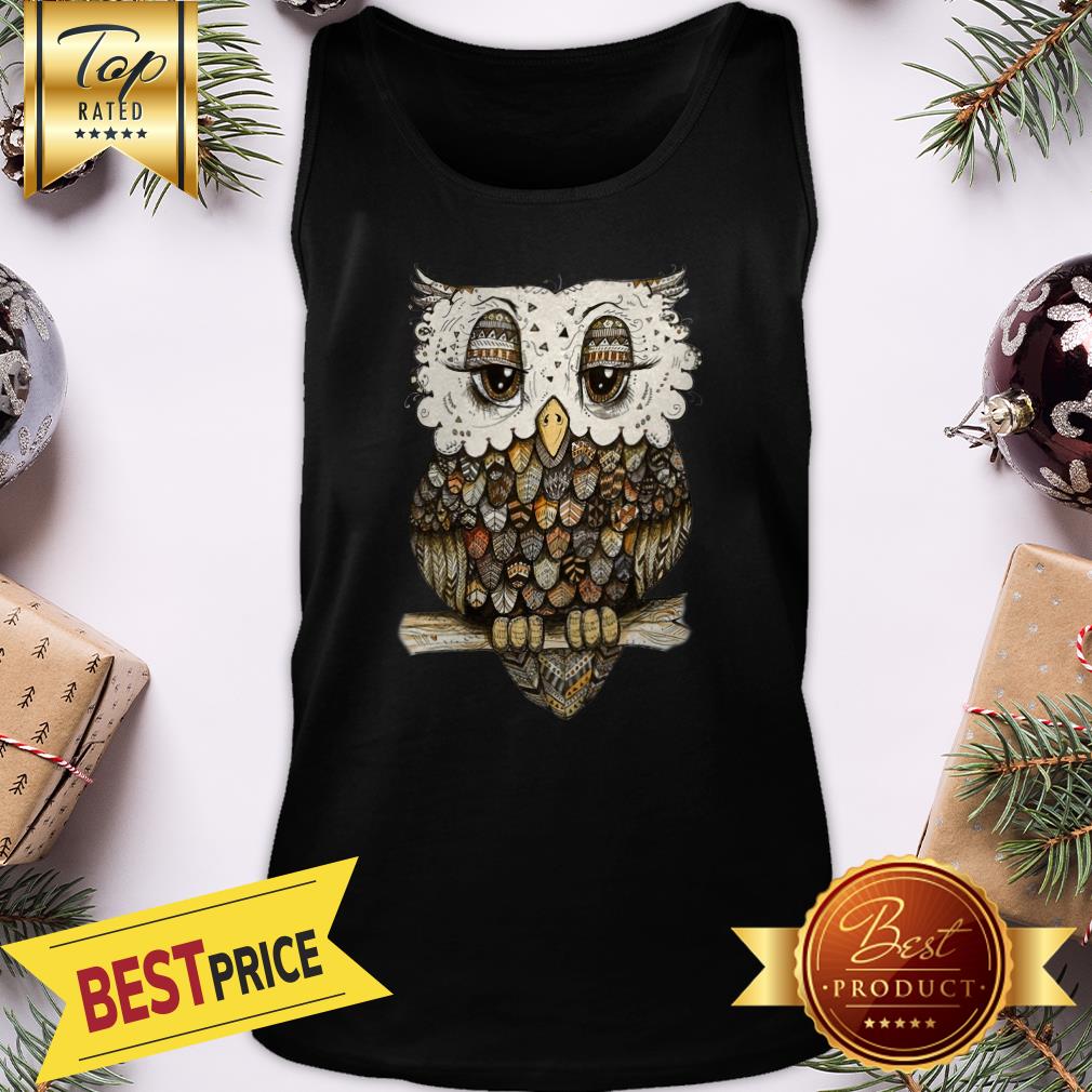 Miaprintspro Owl Brocade Owl Shirt